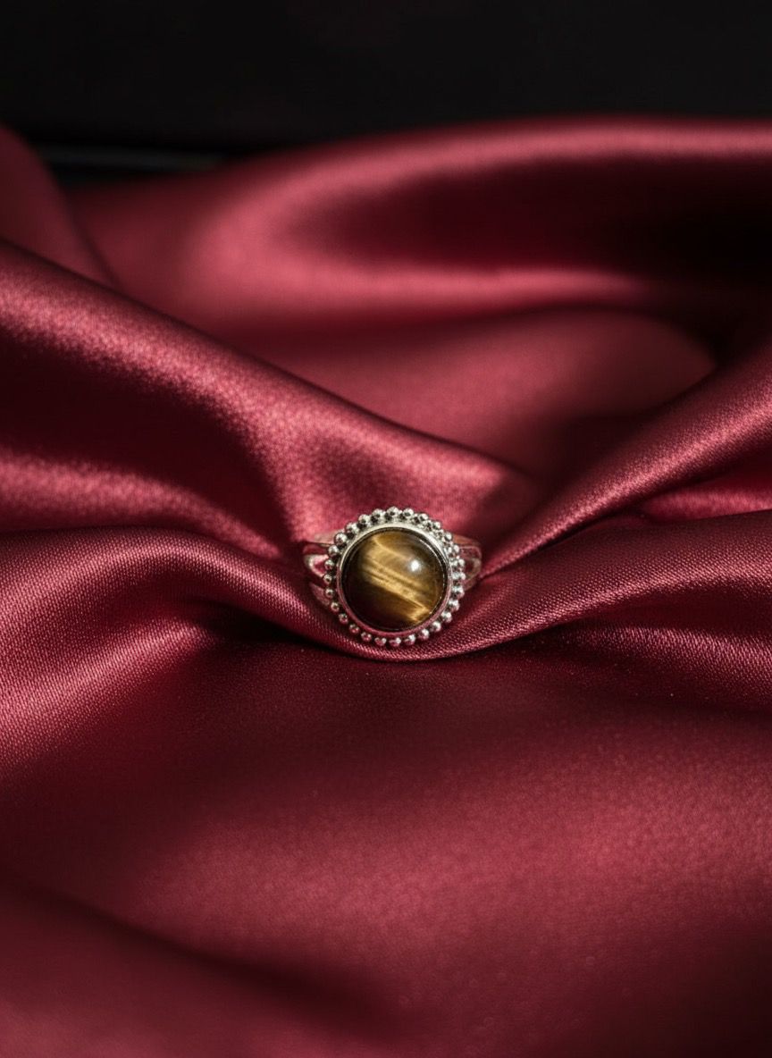 Evaarah - Tigers Eye Ring - For Willpower